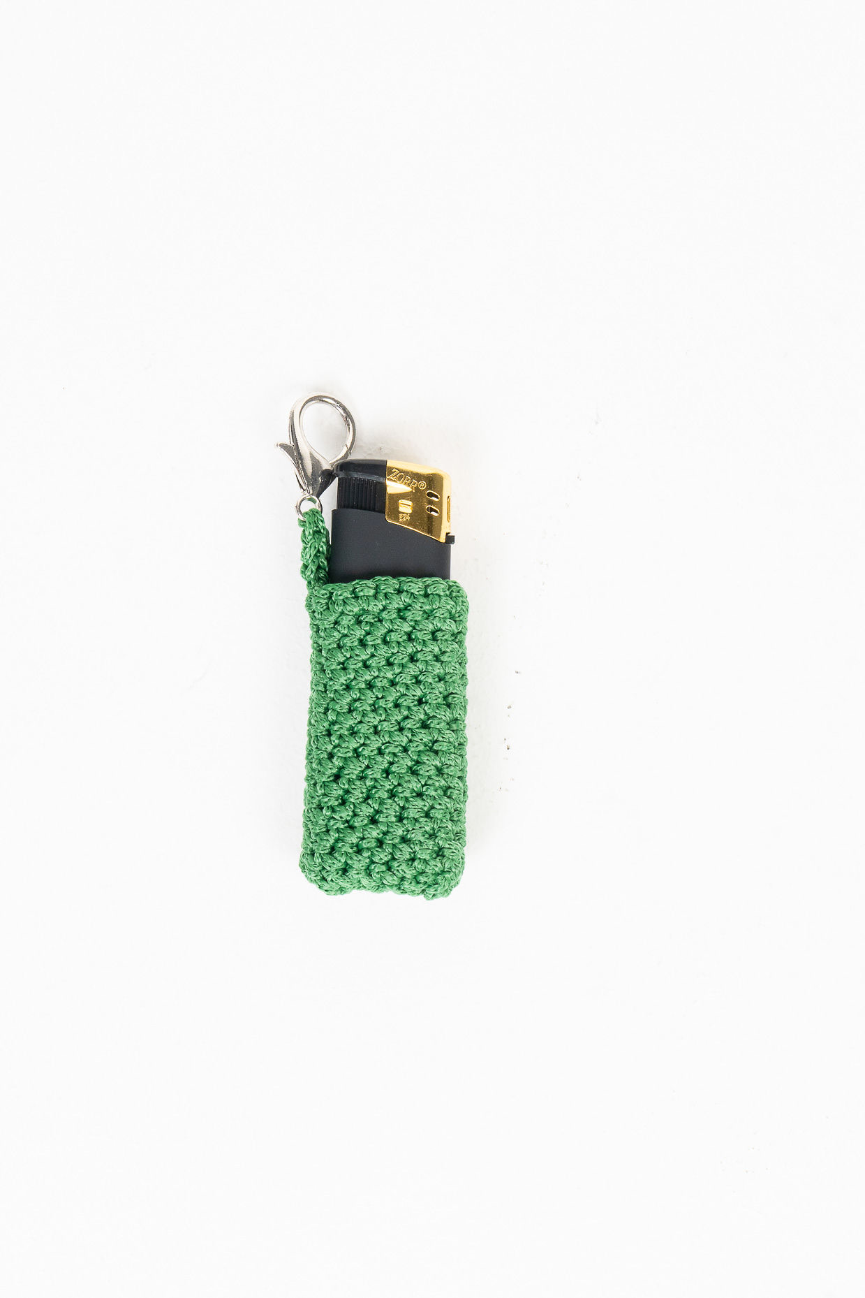 Lighter Case with Carabiner – Green